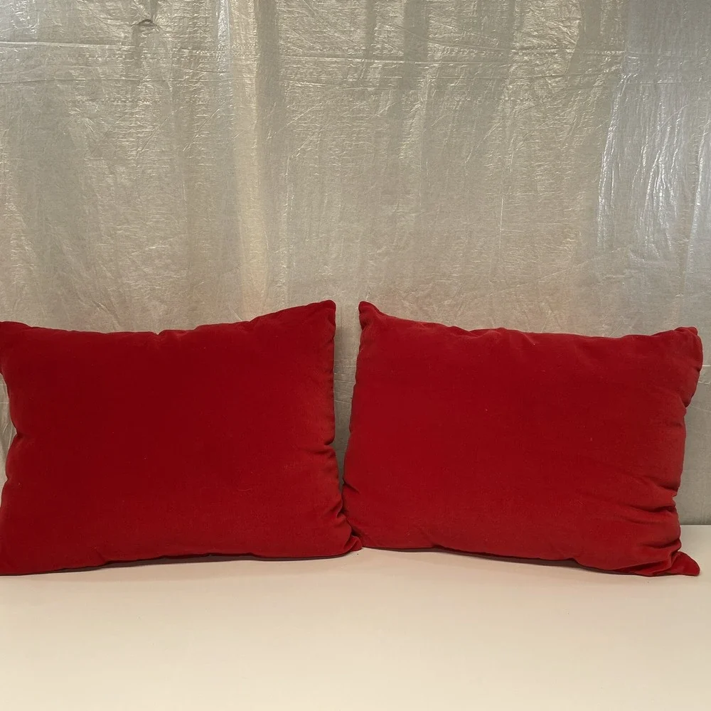 Christmas Tree Throw Pillow Set Red Green‎ Holiday Home Decor Festive 16